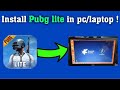 How to install pubg mobile lite in windows laptop or pc
