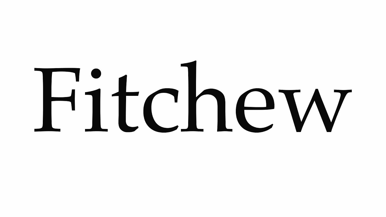 How to Pronounce Fitchew