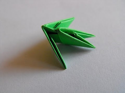 Оригами колосок из бумаги схема