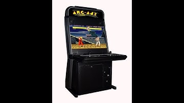 32” LED Storm Arcade playing a PANDORA DX FAMILY JAMMA board.  Www.Awesomearcades.Com