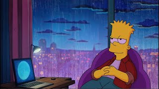 Rainy Night - Lofi Song (lofi hip hop) ~ Stress Relief, Relaxing Music || Peaceful Night