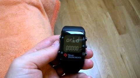 eZ430 Chronos Development Tool / Watch - Hello World