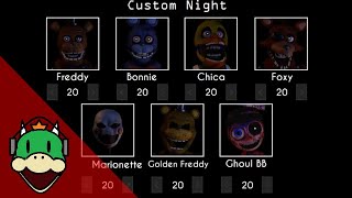 All 20 mode and secret night 8 | The Return To Freddy's Rebooted