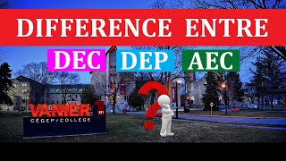 Différence Entre Le Dec, Dep, Aec Étude Au Canada