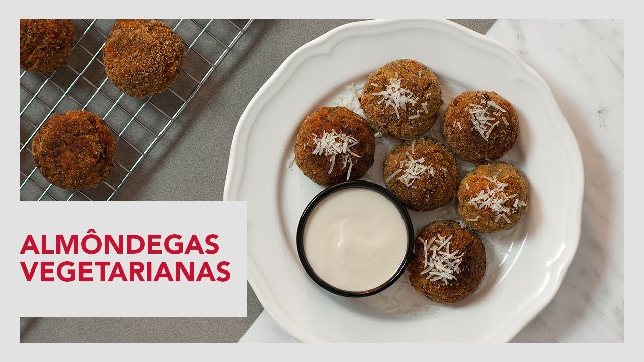 RECEITA DE ALMÔNDEGAS VEGETARIANAS