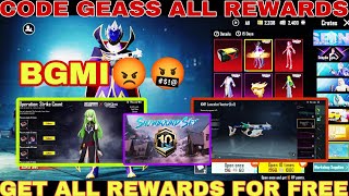 CODE GEASS CREATE OPEN | 🤬😡NEW CODE GEASS CREATE OPEN | BGMI NEW CODE CEASS COLLABORATION.