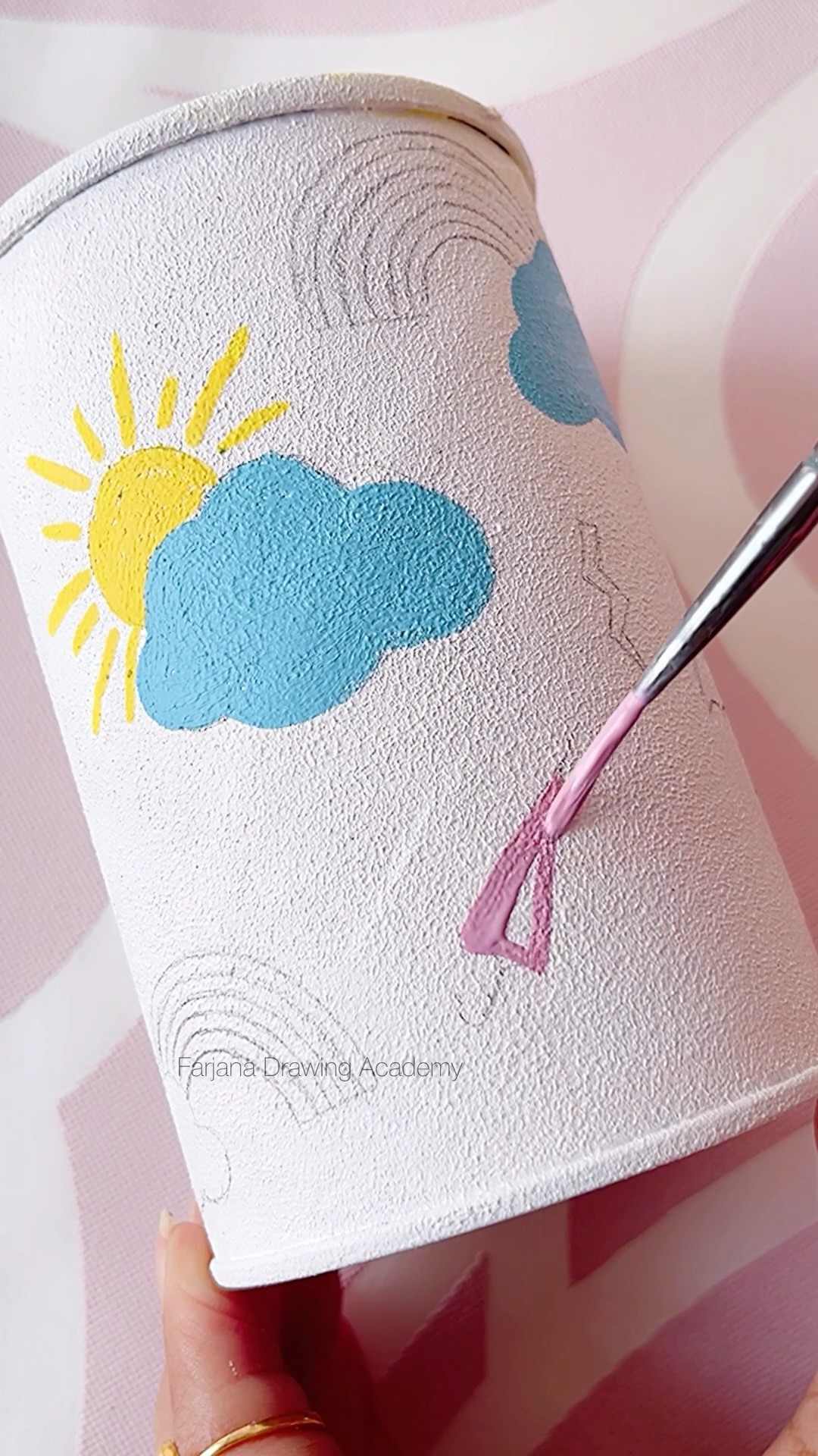 ?⛅️☔️ #painting #art #satisfying #shorts
