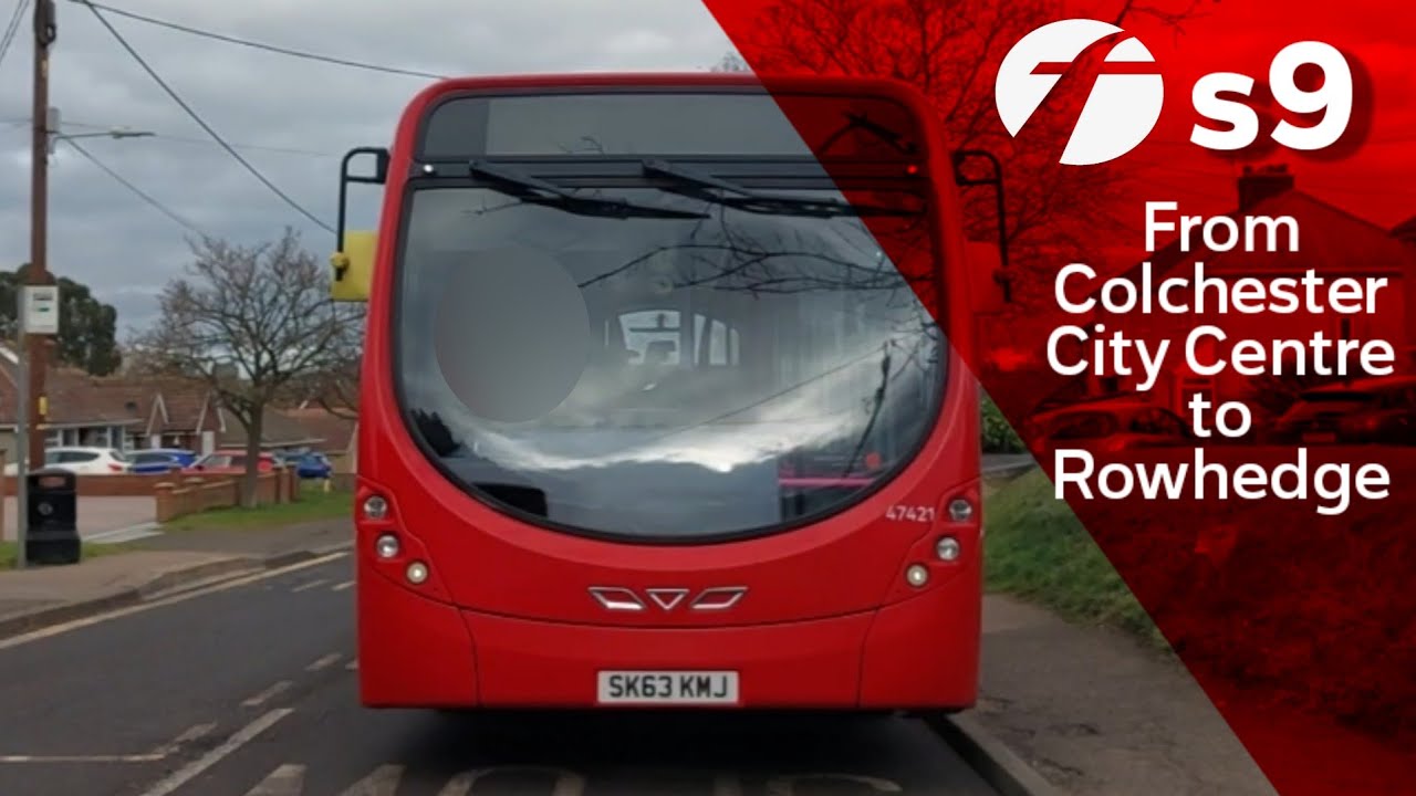 FRV - First Essex Route s9 from Colchester High Street to Rowhedge Rectory Way | 47421, SK63 KMJ