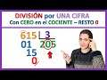 📌 DIVISIÓN por 1 CIFRA - Con 0 en el COCIENTE y 3 CIFRAS en el DIVIDENDO | Aprendiendo Matemática