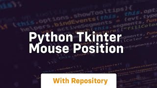 python tkinter mouse position