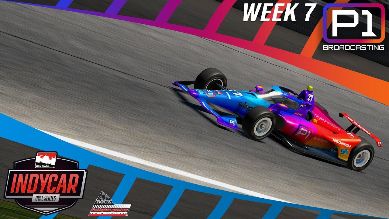 IndyCar Oval Series Tues Night Top Split | ROCKINGHAM | 2025S4 W7 | iRacing Broadcast