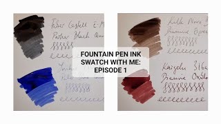 My Favourite Fountain pen Inks for Work