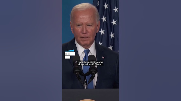 EE UU | Biden confunde a Kamala Harris con Donald Trump | EL PAÍS