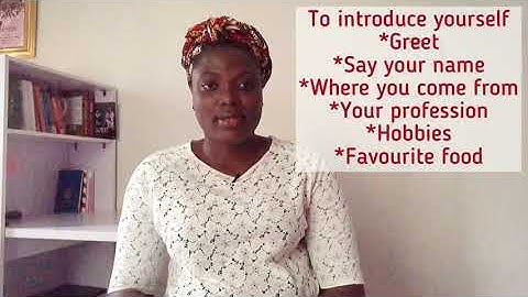 Introducing yourself in Yoruba | Meeting people #learnyoruba #introduceyourself