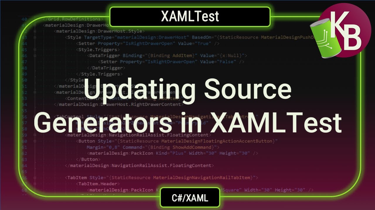 C#/WPF - XAMLTest work and updates