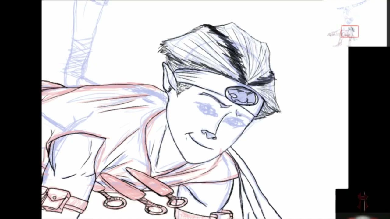 Light Speed Art- Wily Kat and Wily Kit sketch