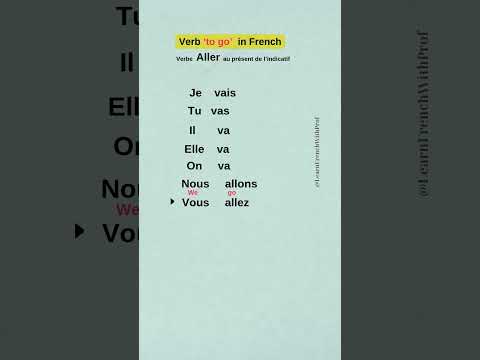 📚 Mastering the French Verb 'Aller' (To Go) - Conjugation & Pronunciation Practice! 🇫🇷