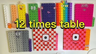 Looking For Numberblock 12 Times Table Twelves12-120 From Mathlink Cubes Numberblocks Multiplication