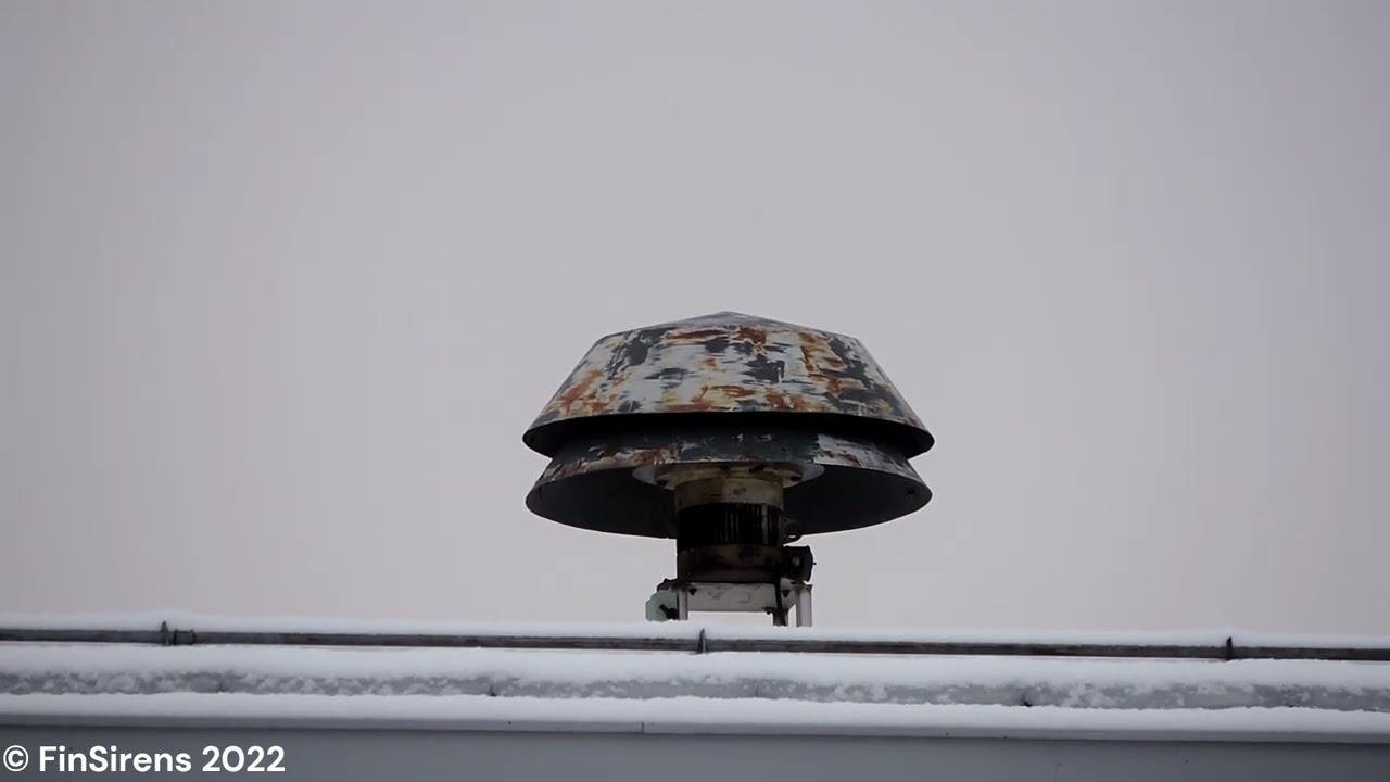 Strömberg WZAW siren test in Jäppilä, Pieksämäki, Finland | December 5, 2022
