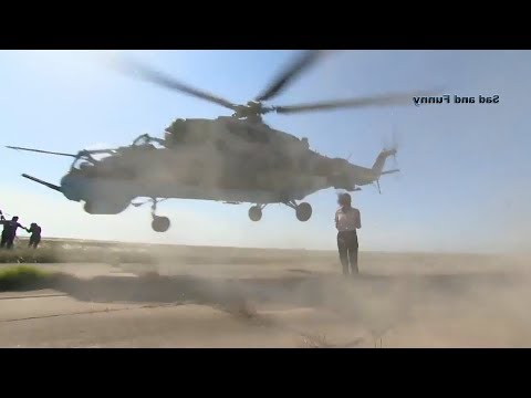 Журналистку чуть не постриг вертолет