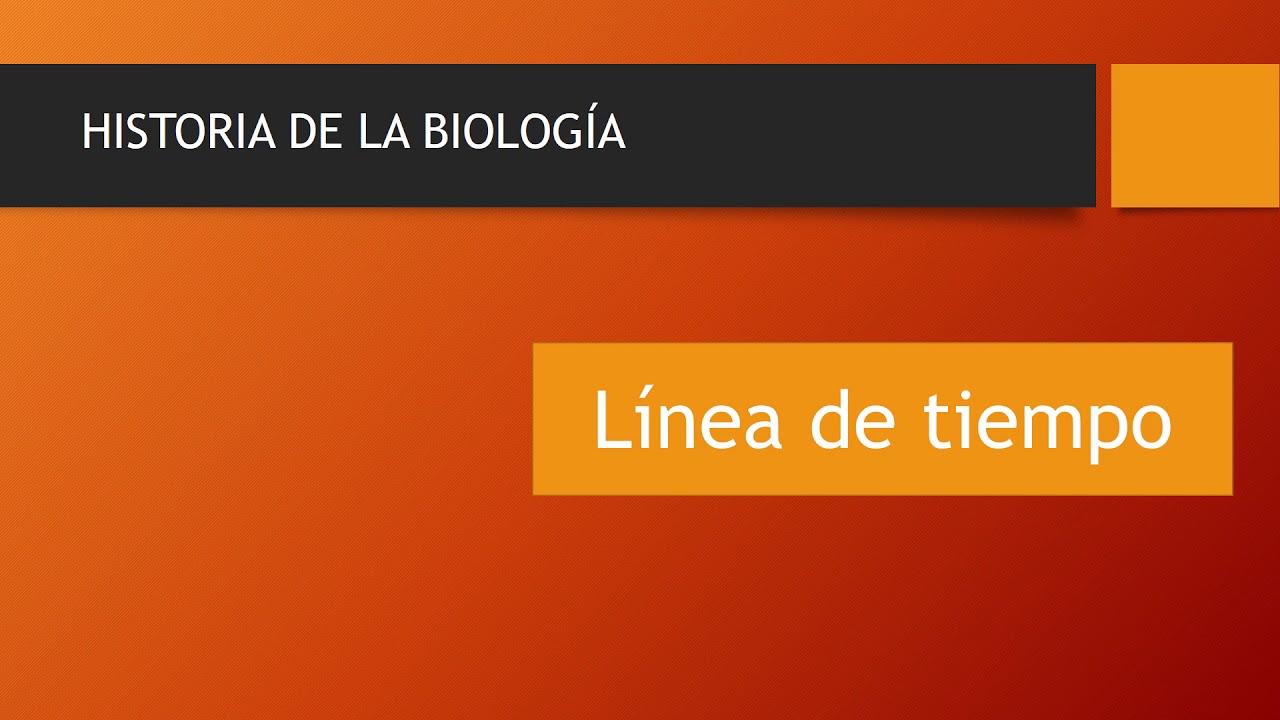 Línea de tiempo sobre Historia de la Biología YouTube Línea de tiempo sobre Historia de la Biología YouTube