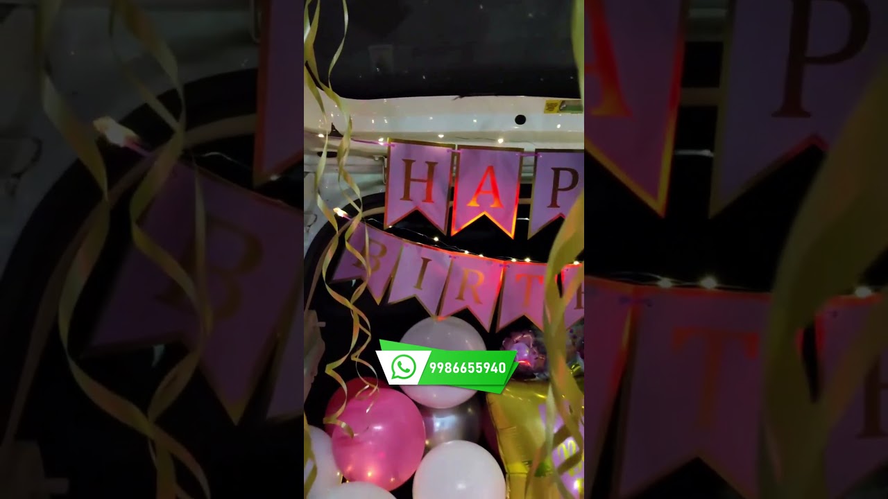 Car Trunk Surprise Ideas| Car Dikki Birthday Decoration| Surprise Car Decoration| Call : 9986655940
