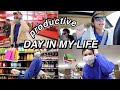 PRODUCTIVE DAY IN MY LIFE | shopping, drive with me, & library trip