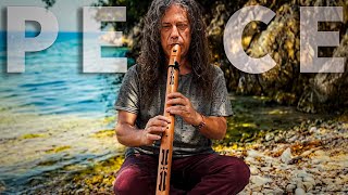 Oceanic Peace - Native American Flute for Relaxation and Anxiety Relief with Sea Waves