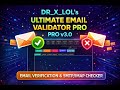 🚀 DR-X-LOL SMTP & IMAP Checker – Validate Combo Lists Like a PRO!