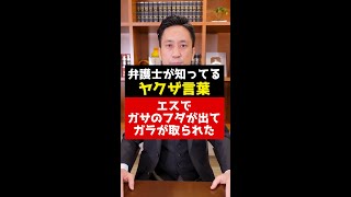 弁護士が知っているヤクザ言葉「エスでガサのフダが出てガラが取られたらしいで」#Shorts