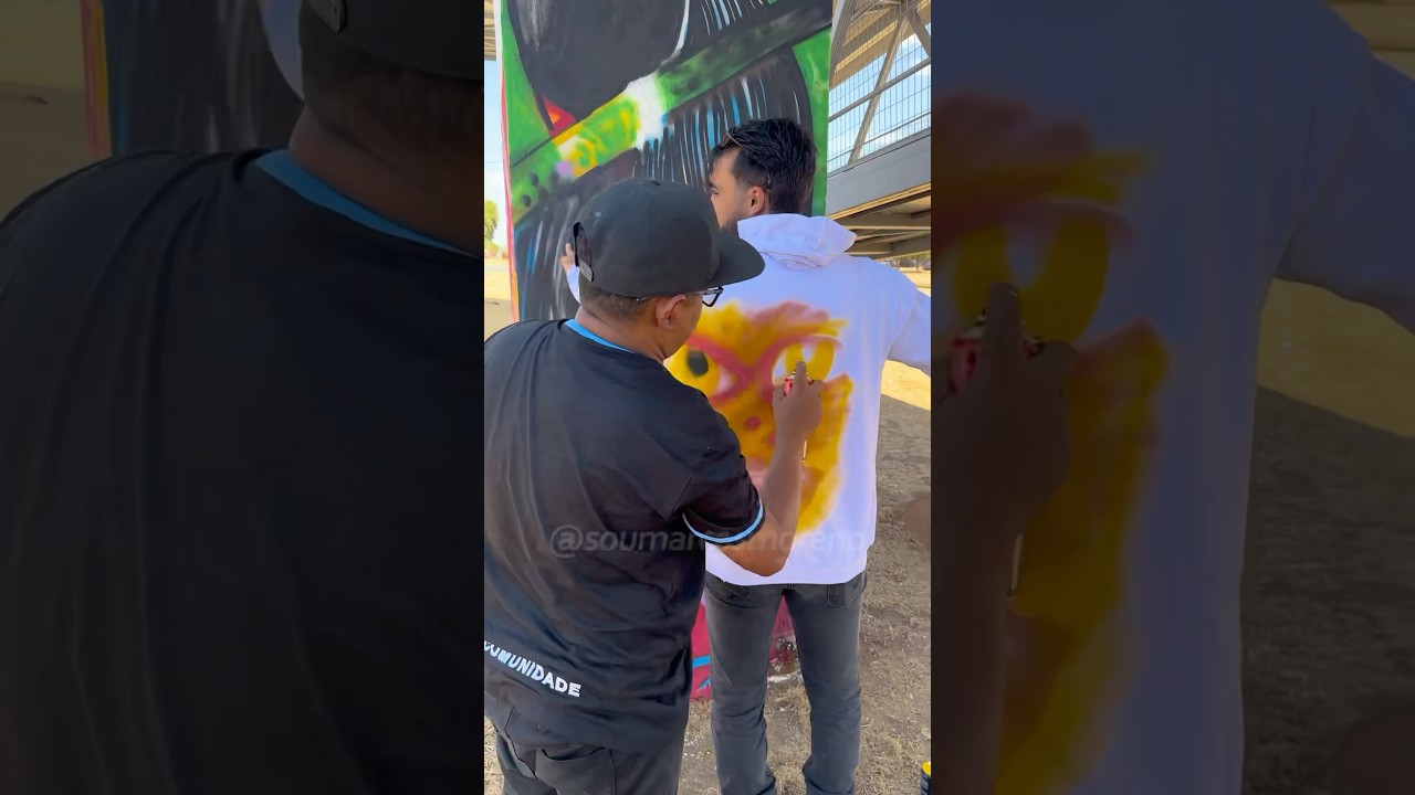 Ele PINTOU a JAQUETA e o RESULTADO SURPREENDEU 😮 🧴💨 #pintura #graffiti #grafitesp #arte #desenhar