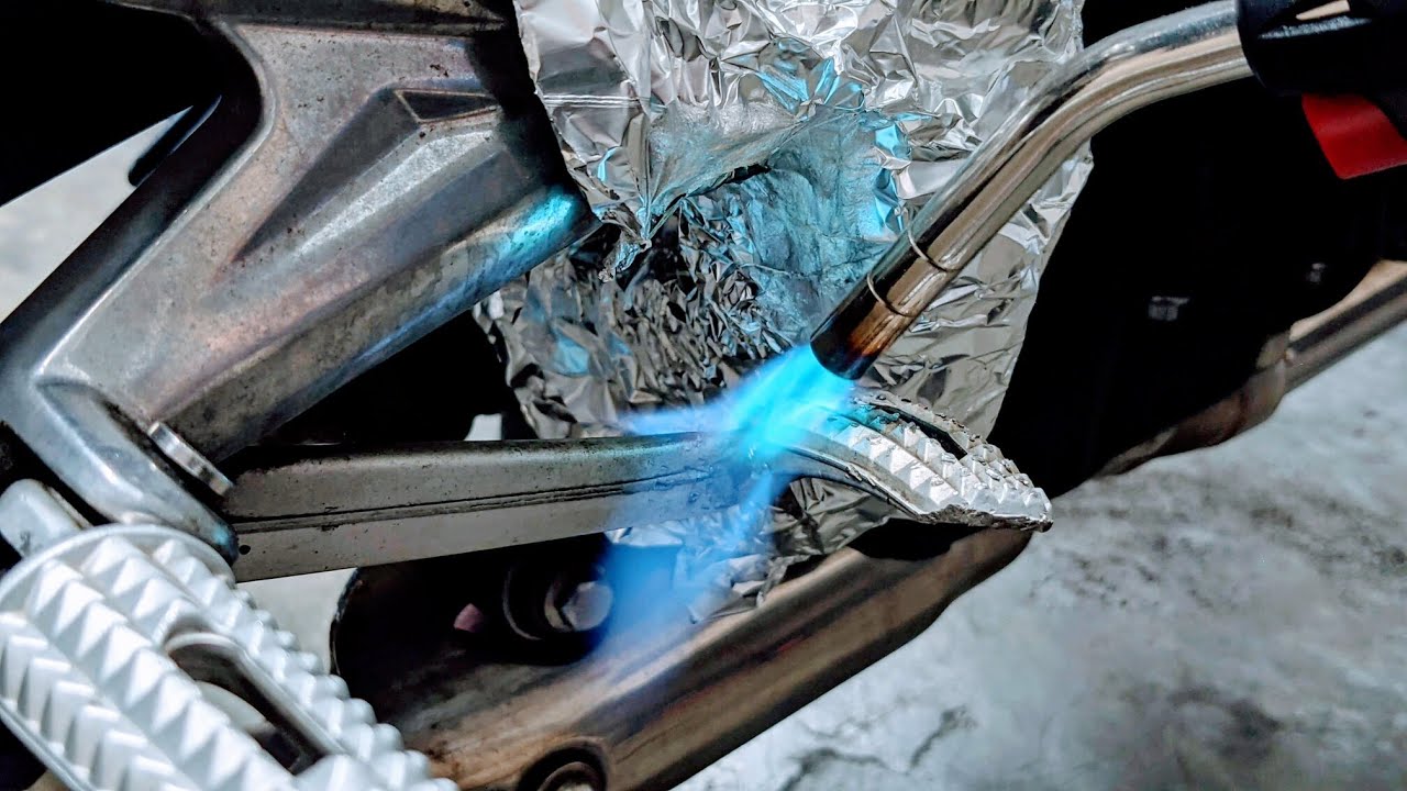 Motorcycle Bent Brake Pedal Fix Triumph Street Triple 675 YouTube