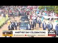 MUSEVENI & FIRSTLADY JANET ARRIVE AT THE CATHOLIC SHRINE FOR MARTYRS