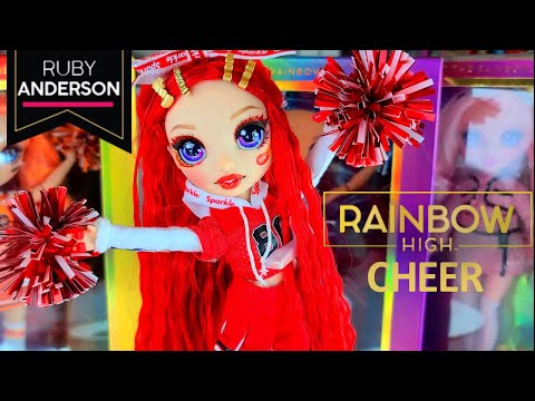 Rainbow High Cheer Dolls | Unboxing Ruby Anderson | Instant Ry Play #collecttherainbow