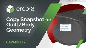 Copy the Quilt/Body Snapshot | Creo 8
