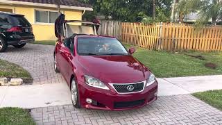 2011 Lexus IS 250 C  convertible top lowering For sale First Florida Motor Sports