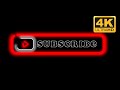 Subscribe Animation on Black Screen 🔴