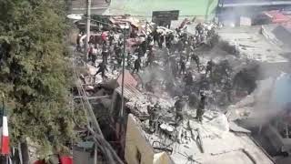 momento exacto de la explocion en la colonia pensil