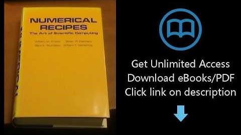 Download Numerical Recipes:  The Art of Scientific Computing [P.D.F]