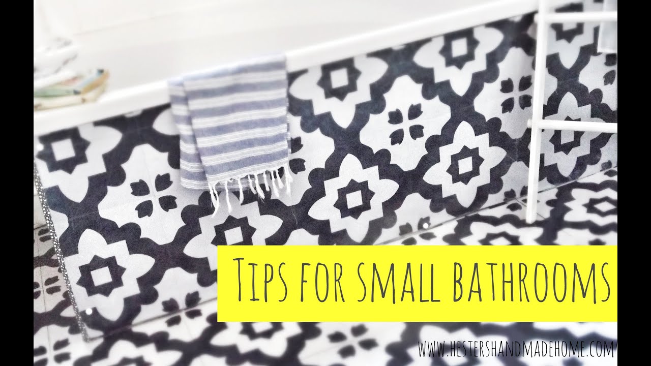 How to decorate a small bathroom - YouTube