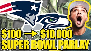 Turning 100 Into 10,000 On A Longshot Super Bowl Parlay