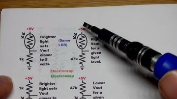 Voltage Divider High Side LDR With Resistor 47k Low