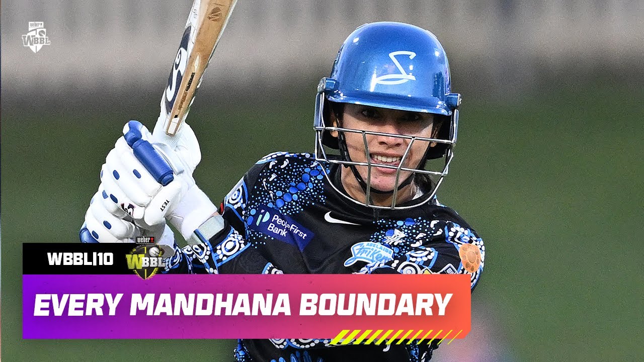 Every Smriti Mandhana Boundary | 