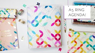 *NEW* A5 Horizontal Mid Century Circles Ring Agenda Life Planner from Erin Condren 2021-2022!!