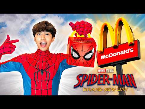 I GOT THE SPIDER-MAN BRAND NEW DAY TOYS AT MCDONALD'S! - IVANSPIDEY