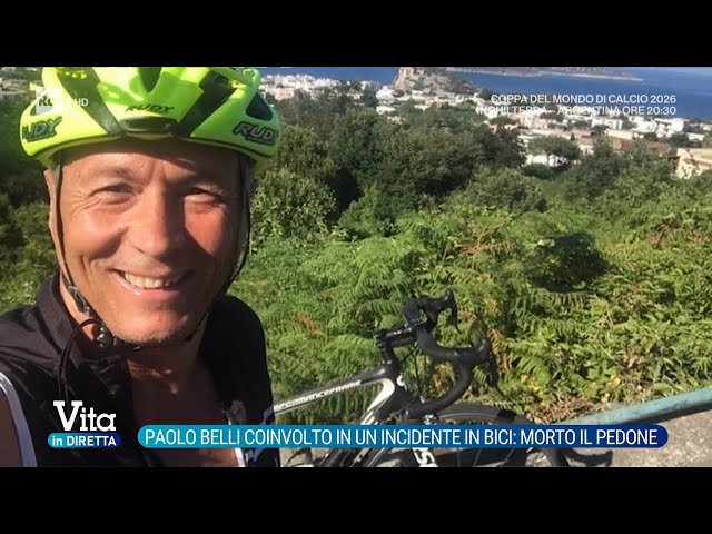 Paolo Belli, l'incidente in bici: morto il pedone - Vita in diretta 15/07/2026