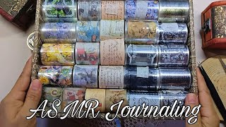 ASMR Aesthetic Journaling Black and White | Scrapbooking Ideas Relaxing Sounds