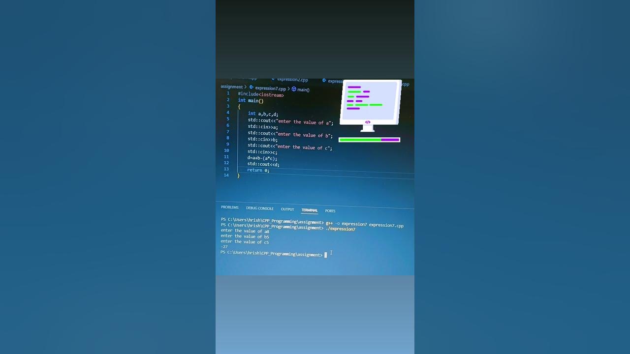 How to solve mathematical expression in CPP language/ Cpp program / CPP ...