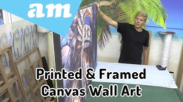 Canvas Wall Art Print on PVC Banner Material by FastCOLOUR Large Format Printer and Frame Mounted