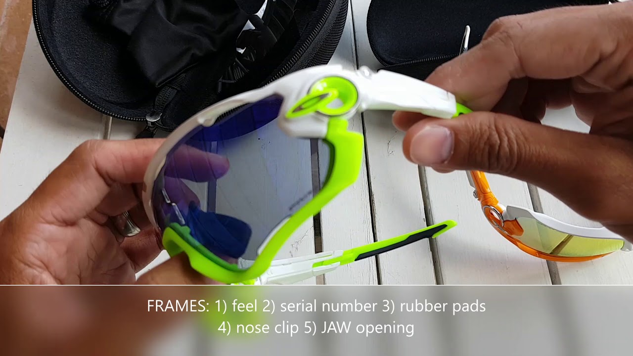 Spotting Fake Oakley Sunglasses: Jawbreakers - 10 Signs To A Spotting A  Foakley - Youtube